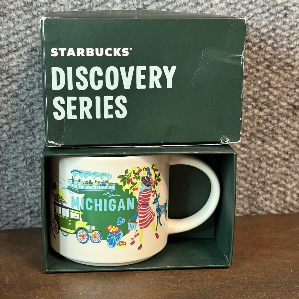 NEW in Box Starbucks MICHIGAN Discovery Series Mug 14 0z 2024